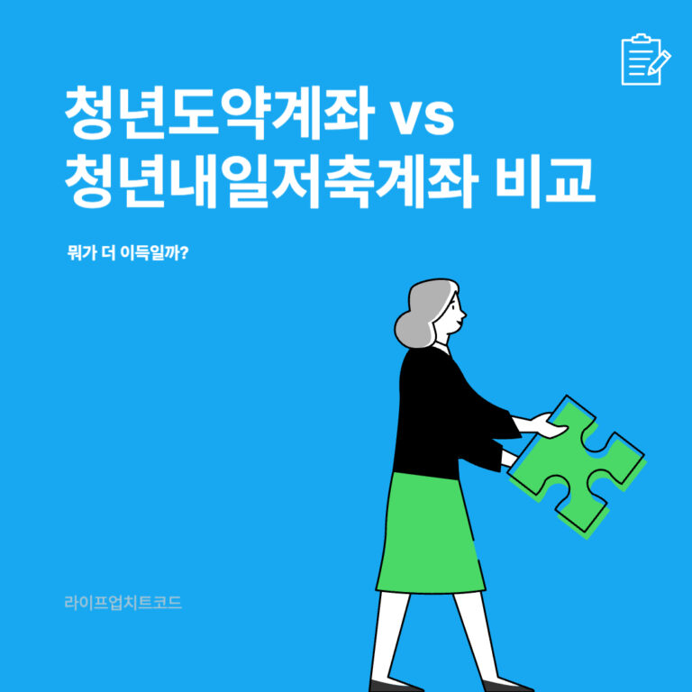 청년도약계좌 vs 청년내일저축계좌 5가지 비교 – 뭐가 더 이득일까?